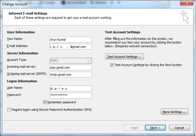 Add gmail account to outlook 2016